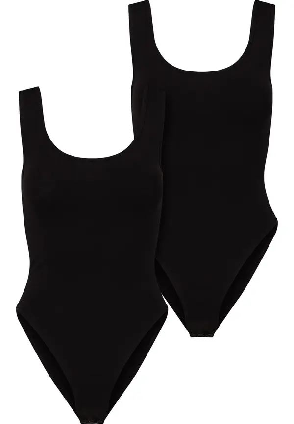 Urban Classics Urban Classics Bodi majica  crna