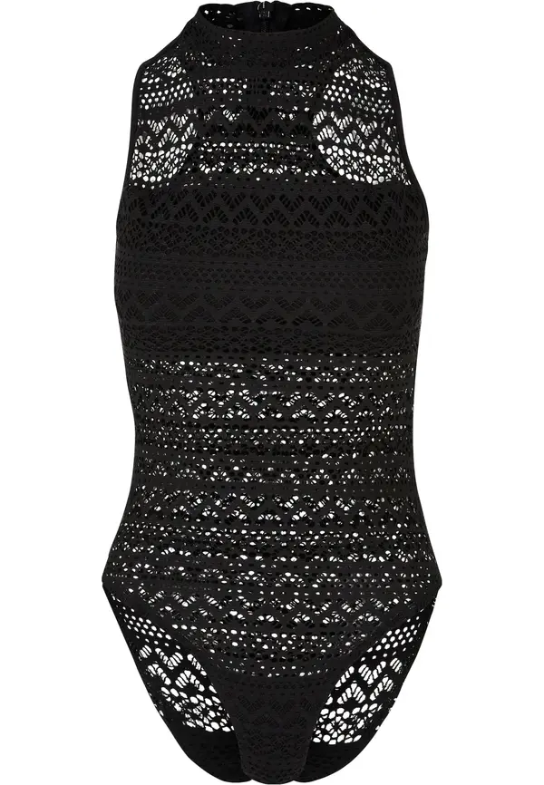 Urban Classics Urban Classics Bodi majica  crna