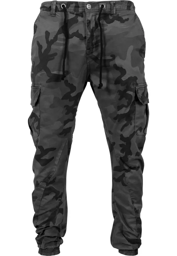 Urban Classics Urban Classics Cargo hlače ' Camo Cargo Jogging Pants '  siva