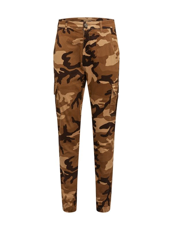 Urban Classics Urban Classics Cargo hlače  smeđa / cappuccino / svijetlosmeđa / tamno smeđa