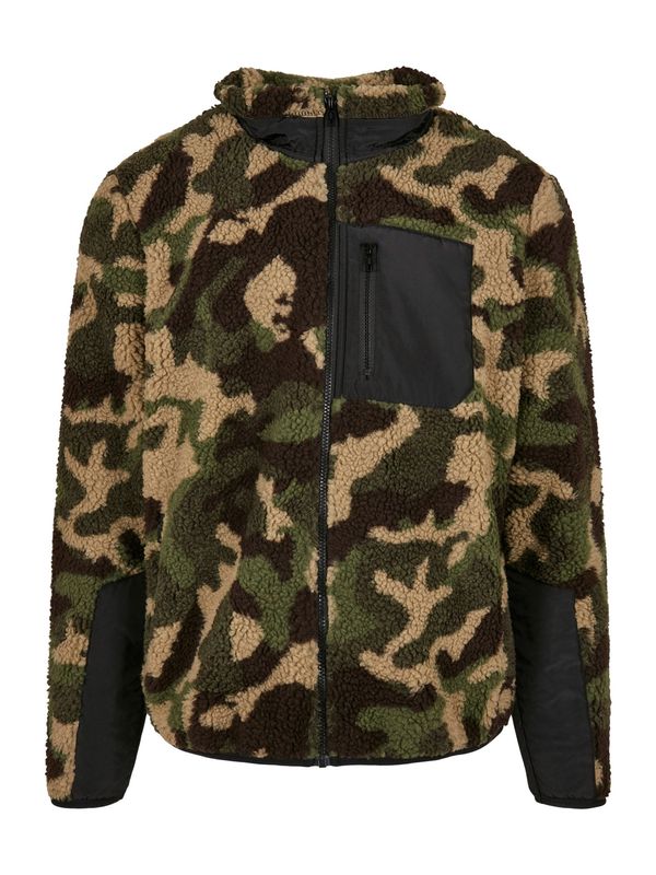 Urban Classics Urban Classics Flis jakna  bež / smeđa / kaki / crna