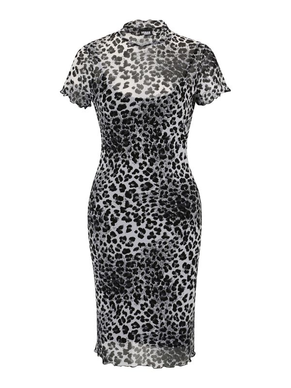 Urban Classics Urban Classics Haljina  crna / bijela