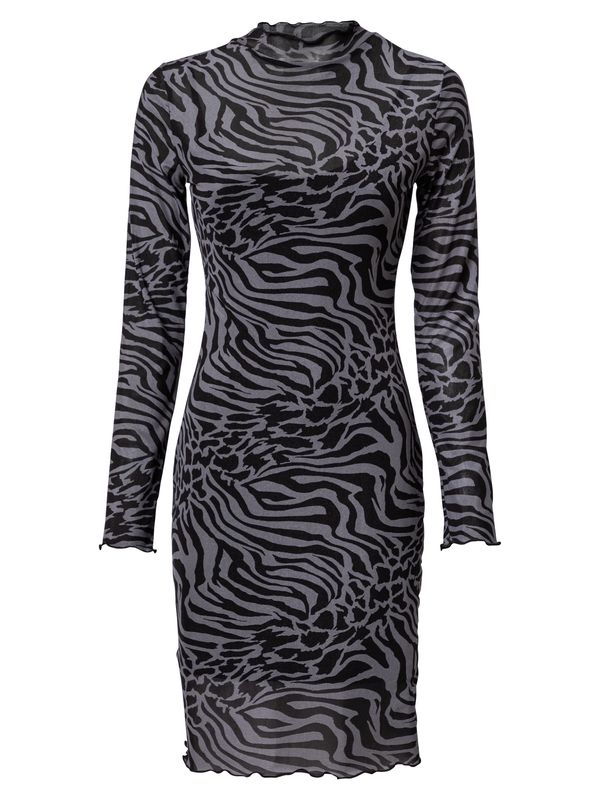 Urban Classics Urban Classics Haljina  srebrno siva / crna