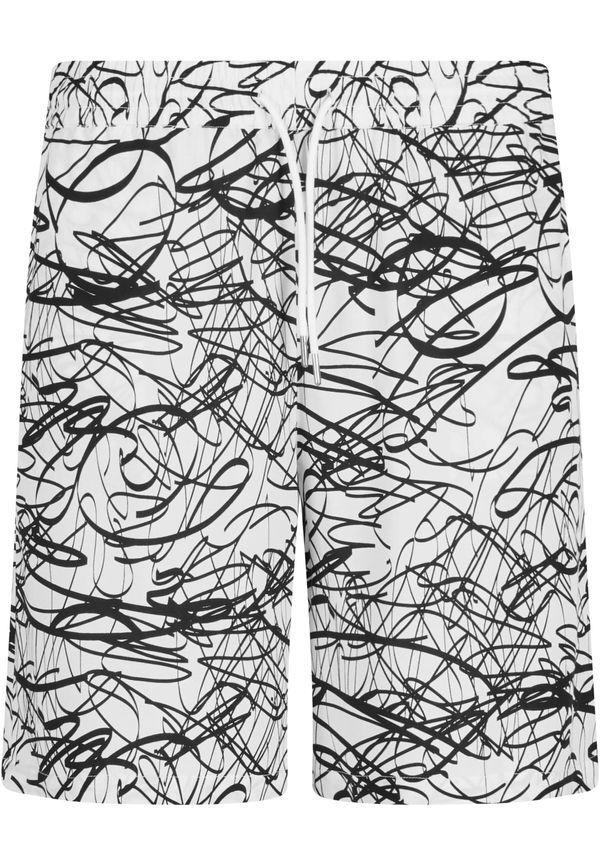 Urban Classics Urban Classics Hlače  crna / bijela