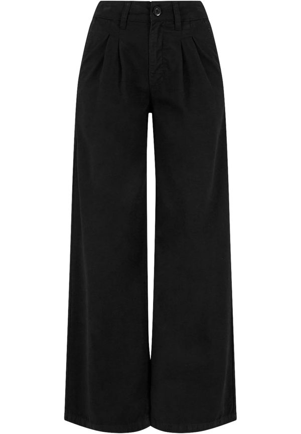 Urban Classics Urban Classics Hlače s naborima  crna