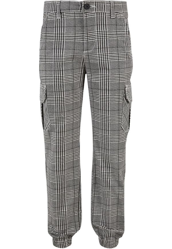 Urban Classics Urban Classics Hlače  siva / crna / bijela