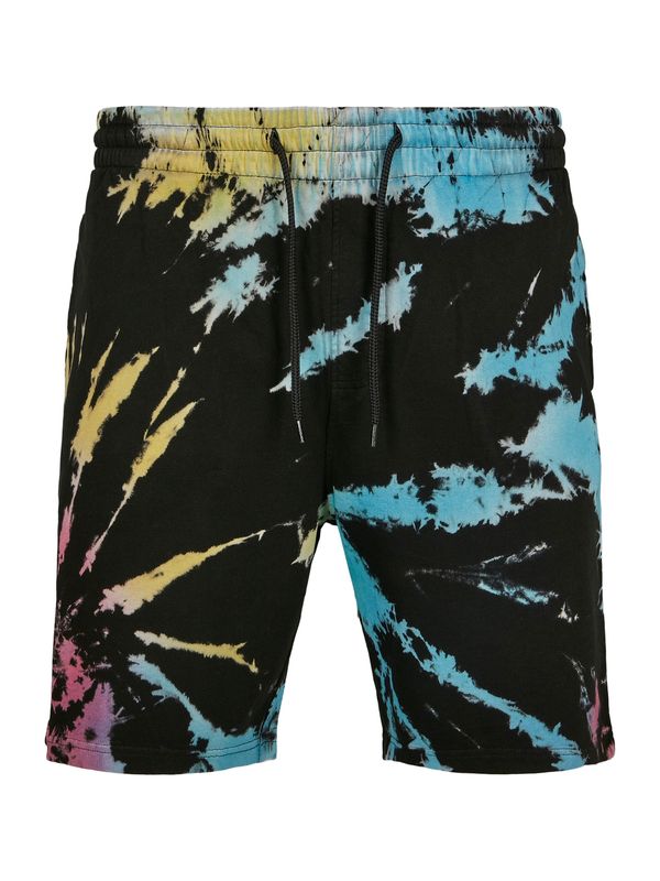 Urban Classics Urban Classics Hlače  svijetloplava / tamo žuta / tamno roza / crna