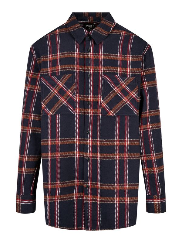 Urban Classics Urban Classics Košulja  mornarsko plava / narančasta / crvena / bijela