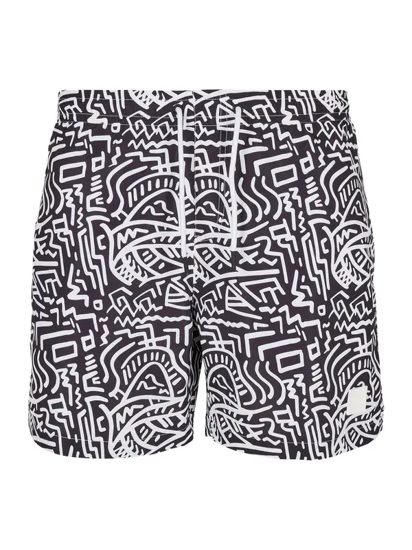 Urban Classics Urban Classics Kupaće hlače  crna / bijela