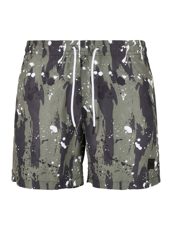 Urban Classics Urban Classics Kupaće hlače  maslinasta / crna / bijela