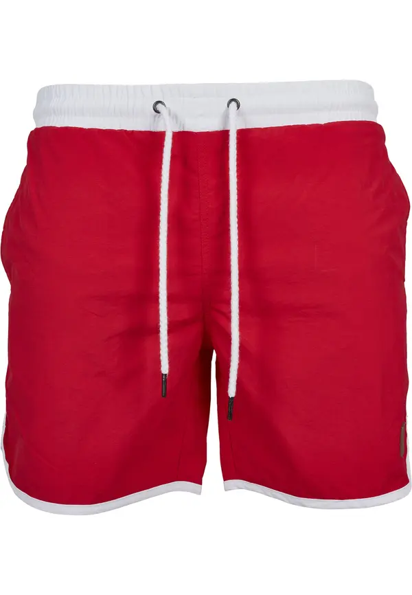 Urban Classics Urban Classics Kupaće hlače  vatreno crvena / bijela