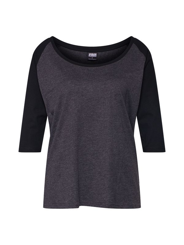 Urban Classics Urban Classics Majica  antracit siva / crna