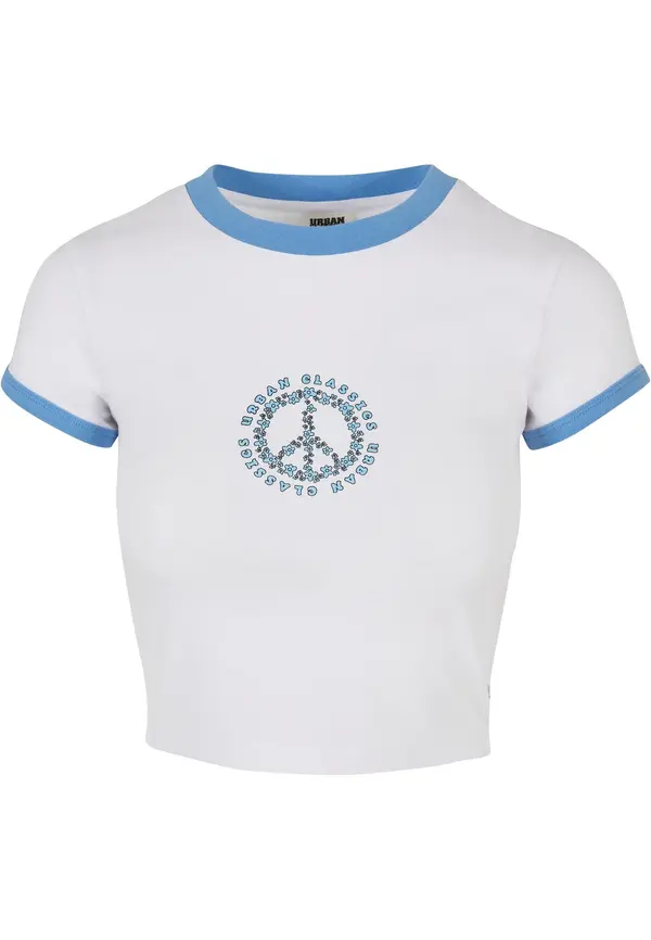 Urban Classics Urban Classics Majica  azur / bijela