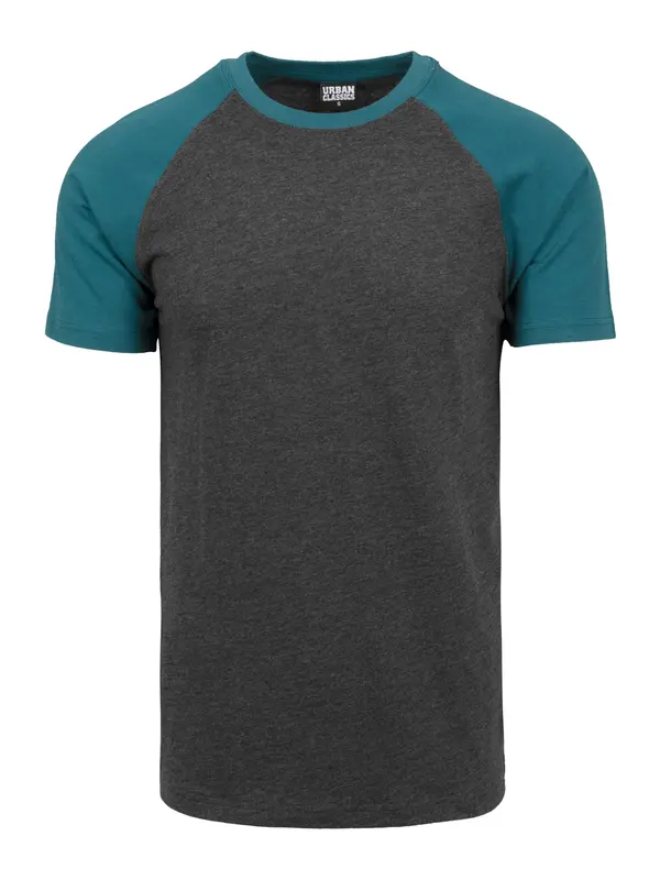 Urban Classics Urban Classics Majica  bazalt siva / petrol