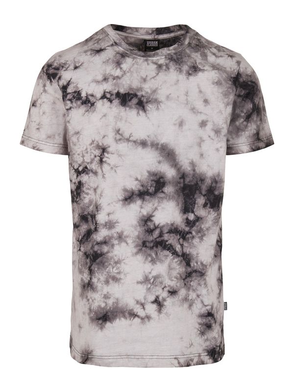 Urban Classics Urban Classics Majica 'Black Tie Dye Tee'  crna / bijela