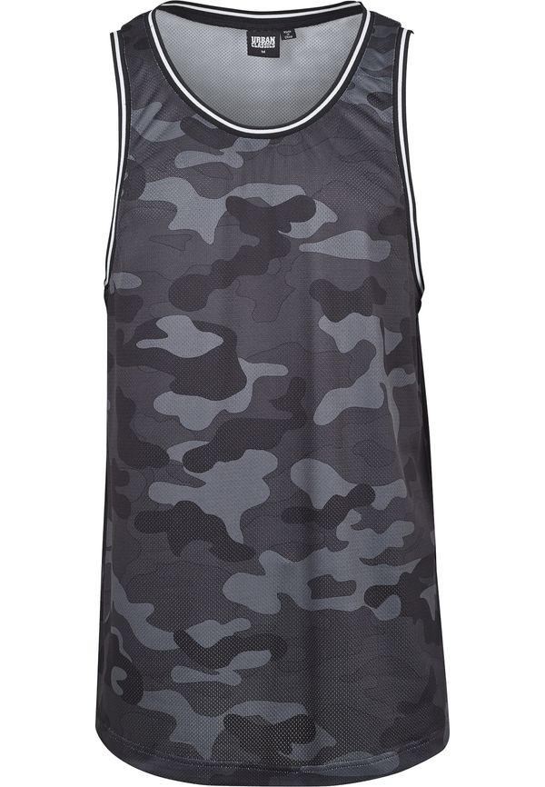 Urban Classics Urban Classics Majica 'Camo Mesh'  siva / tamo siva / crna