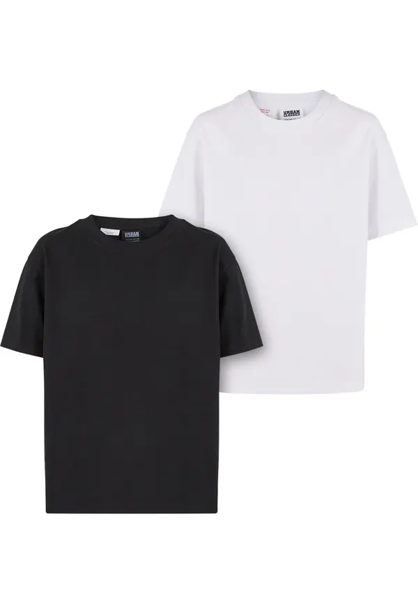 Urban Classics Urban Classics Majica  crna / bijela