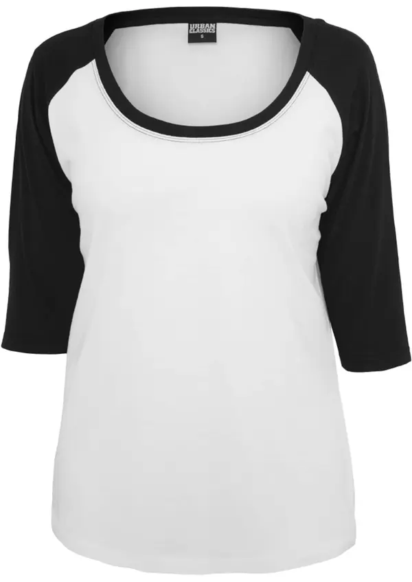 Urban Classics Urban Classics Majica  crna / bijela