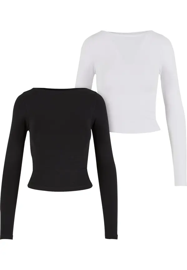 Urban Classics Urban Classics Majica  crna / bijela