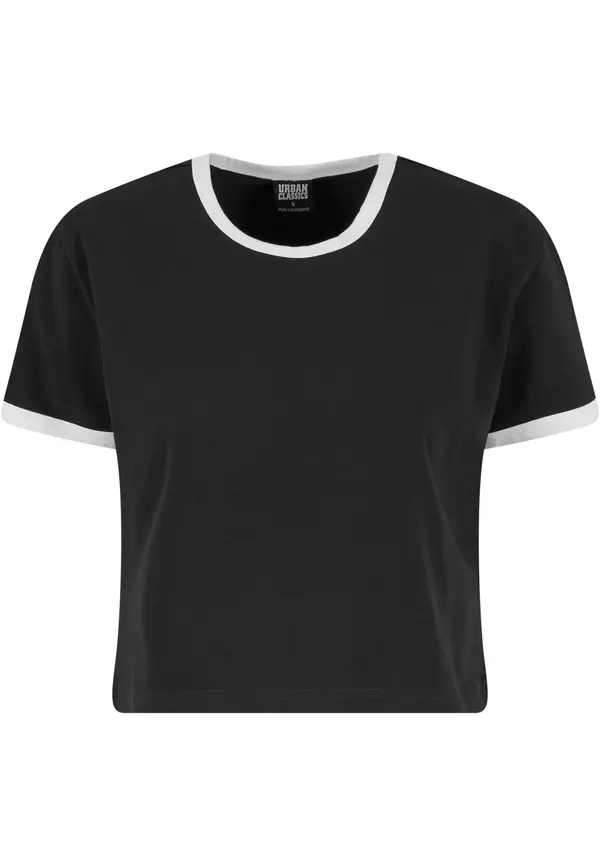 Urban Classics Urban Classics Majica  crna / bijela