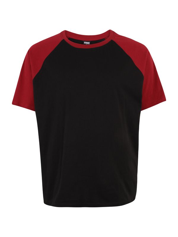 Urban Classics Urban Classics Majica  krvavo crvena / crna