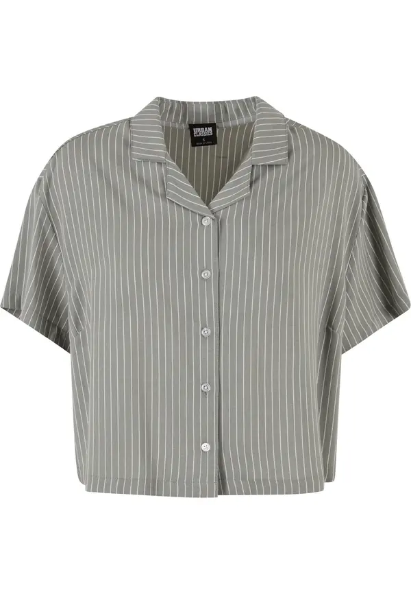 Urban Classics Urban Classics Majica ' Ladies Resort Shirt '  maslinasta