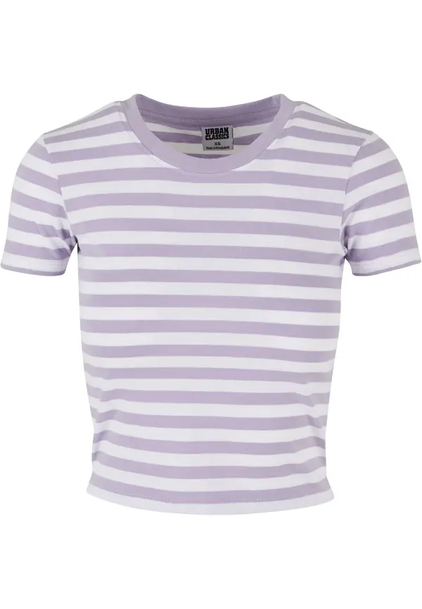 Urban Classics Urban Classics Majica  lavanda / bijela