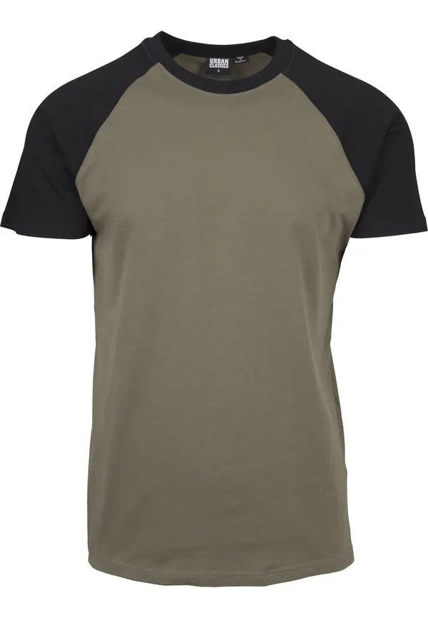 Urban Classics Urban Classics Majica  maslinasta / crna