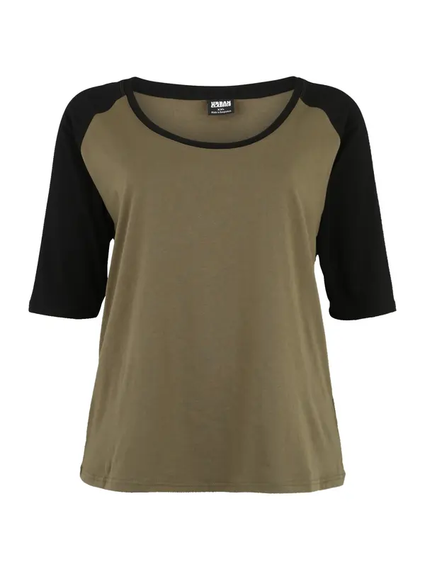 Urban Classics Urban Classics Majica  maslinasta / crna