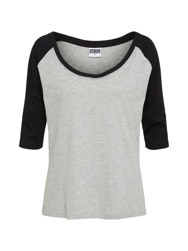 Urban Classics Urban Classics Majica  siva / crna
