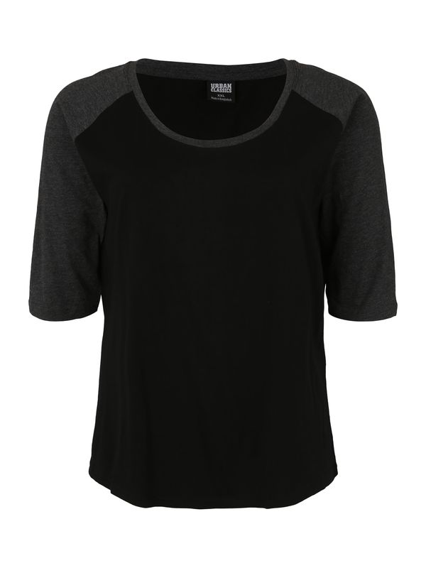 Urban Classics Urban Classics Majica  siva melange / crna