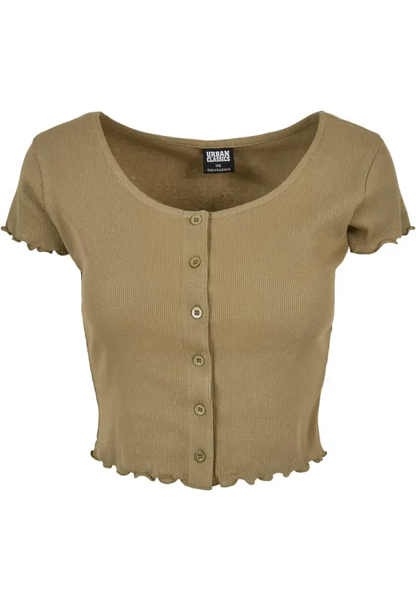 Urban Classics Urban Classics Majica  sivkasto zelena