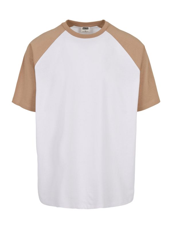 Urban Classics Urban Classics Majica  svijetlosmeđa / bijela