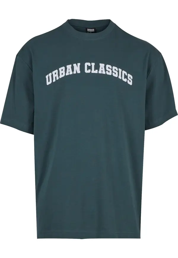 Urban Classics Urban Classics Majica  tamno zelena / bijela