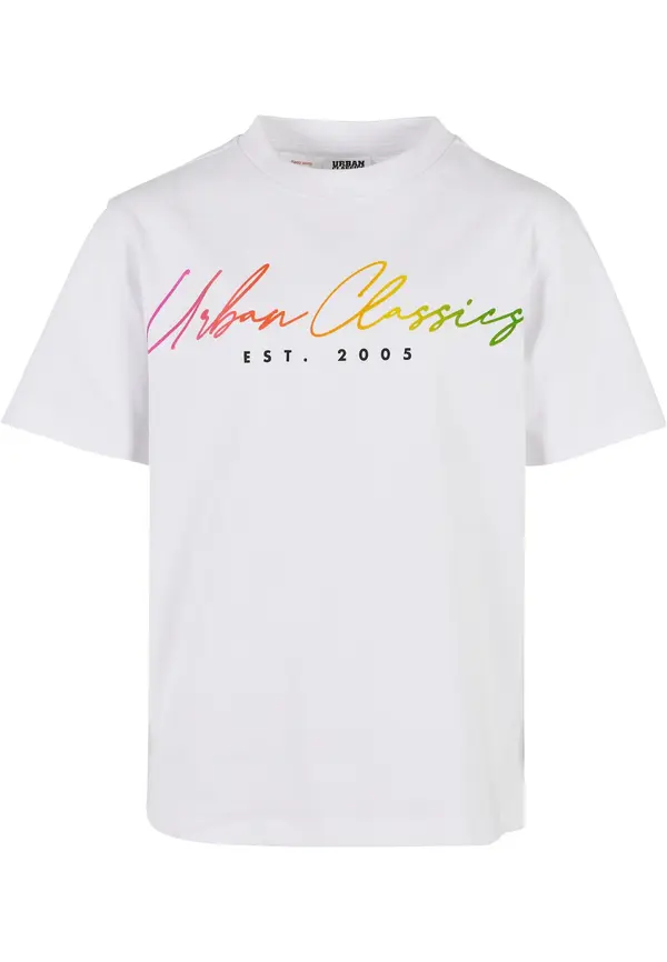 Urban Classics Urban Classics Majica  zelena / narančasta / roza / prljavo bijela