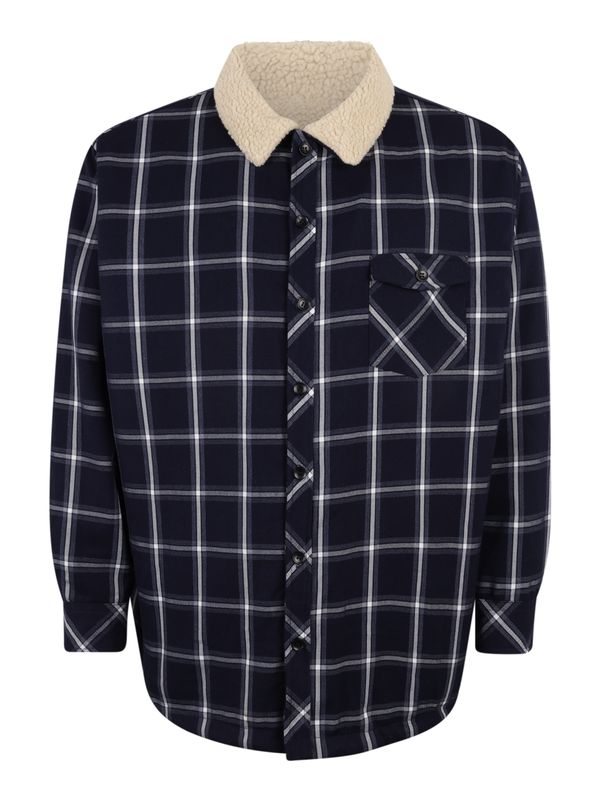 Urban Classics Urban Classics Prijelazna jakna  bež / mornarsko plava / svijetloplava / bijela