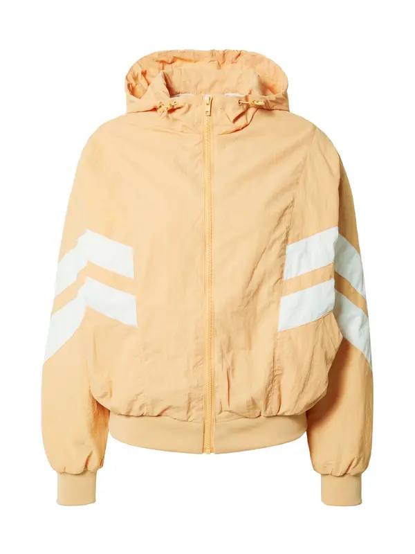 Urban Classics Urban Classics Prijelazna jakna 'Crinkle Batwing'  pastelno narančasta / bijela