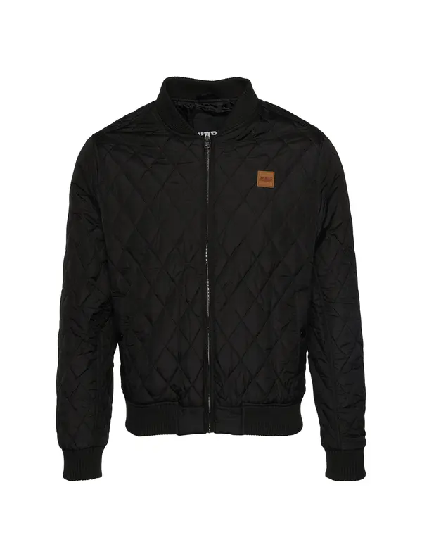 Urban Classics Urban Classics Prijelazna jakna 'Diamond Quilt'  smeđa / crna