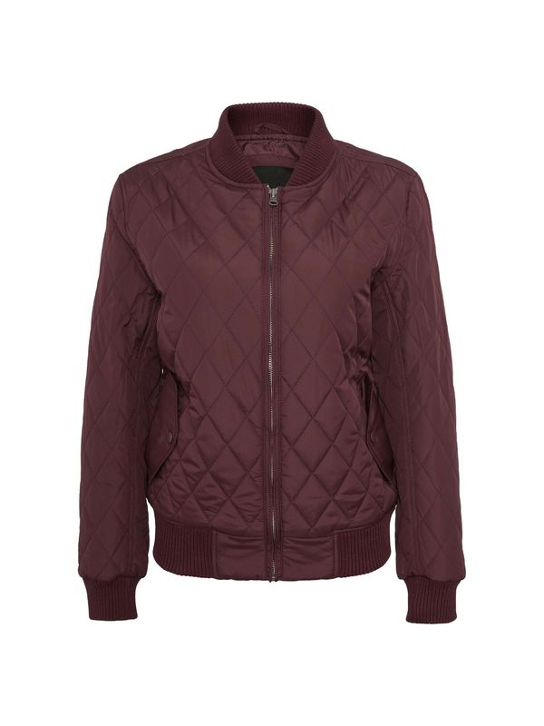 Urban Classics Urban Classics Prijelazna jakna 'Diamond Quilt'  tamno crvena