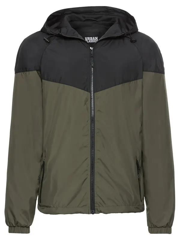 Urban Classics Urban Classics Prijelazna jakna  maslinasta / crna