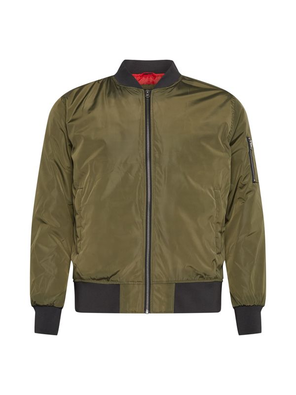 Urban Classics Urban Classics Prijelazna jakna  maslinasta / crna