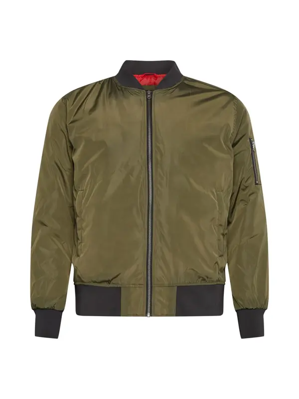 Urban Classics Urban Classics Prijelazna jakna  maslinasta / crna