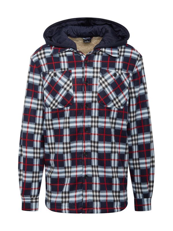 Urban Classics Urban Classics Prijelazna jakna  mornarsko plava / tamno crvena / bijela