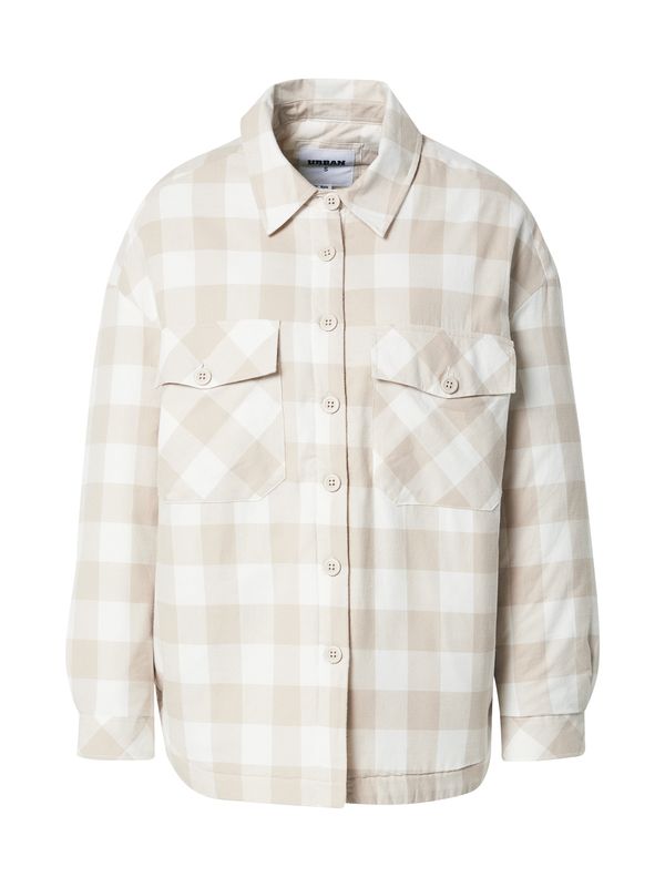 Urban Classics Urban Classics Prijelazna jakna  svijetlobež / bijela