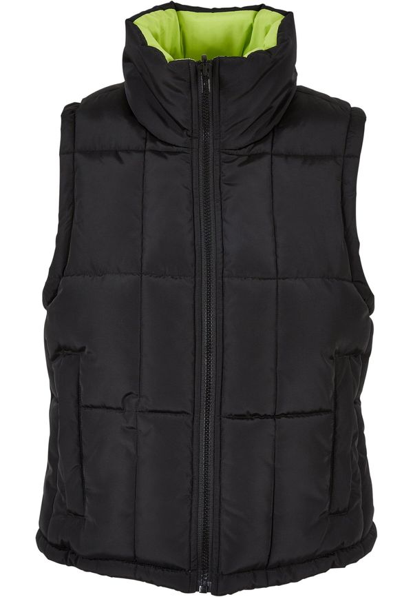 Urban Classics Urban Classics Prsluk 'Reversible'  zelena / crna
