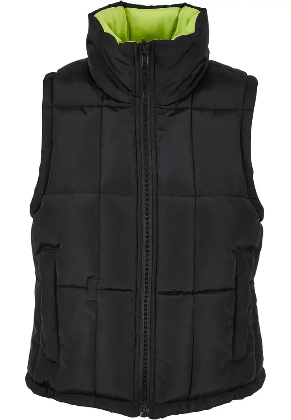 Urban Classics Urban Classics Prsluk 'Reversible'  zelena / crna