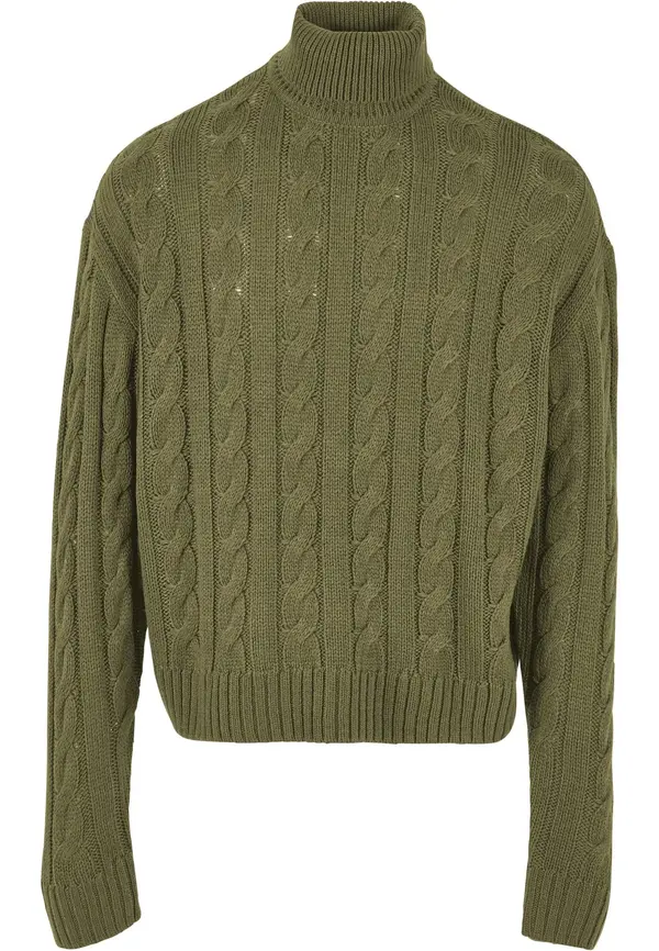 Urban Classics Urban Classics Pulover  maslinasta