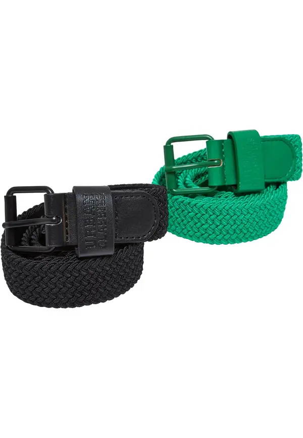 Urban Classics Urban Classics Remen ' Elastic Belt Set Kids '  crna