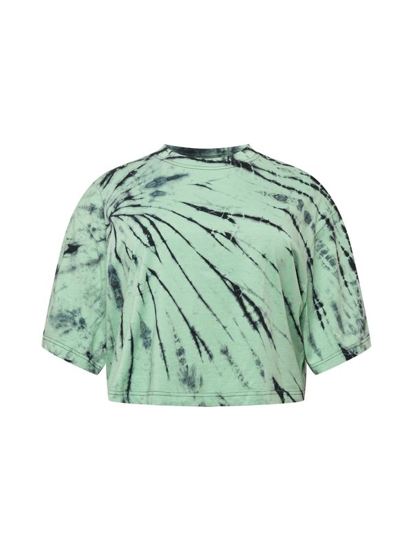 Urban Classics Urban Classics Široka majica  menta / crna