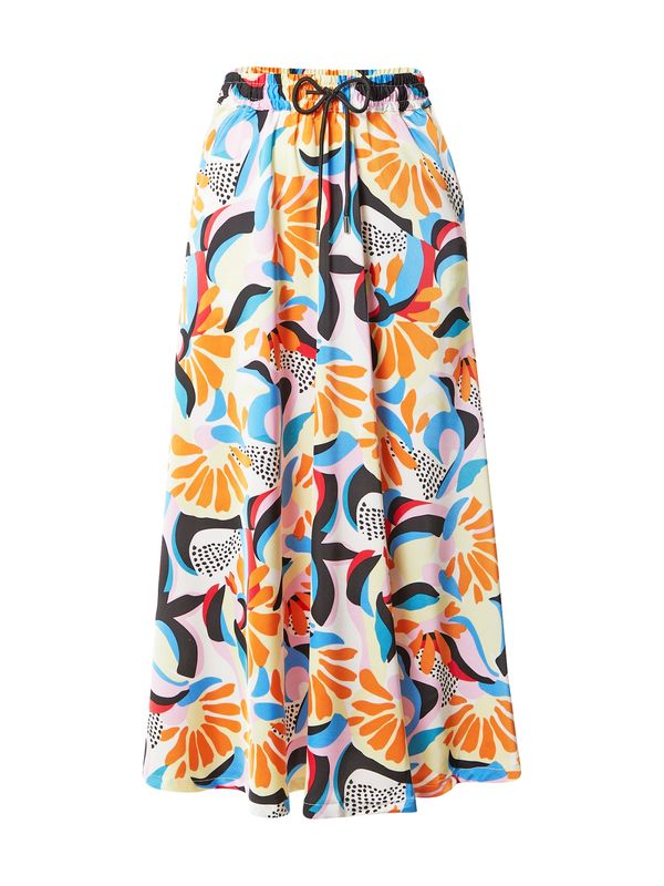 Urban Classics Urban Classics Suknja  svijetloplava / pastelno žuta / svijetlo crvena / crna